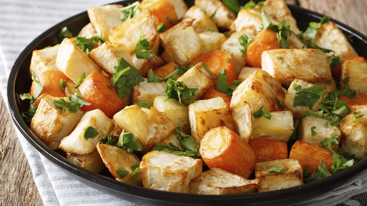 Raíz de apio al horno: un sabor sorprendente